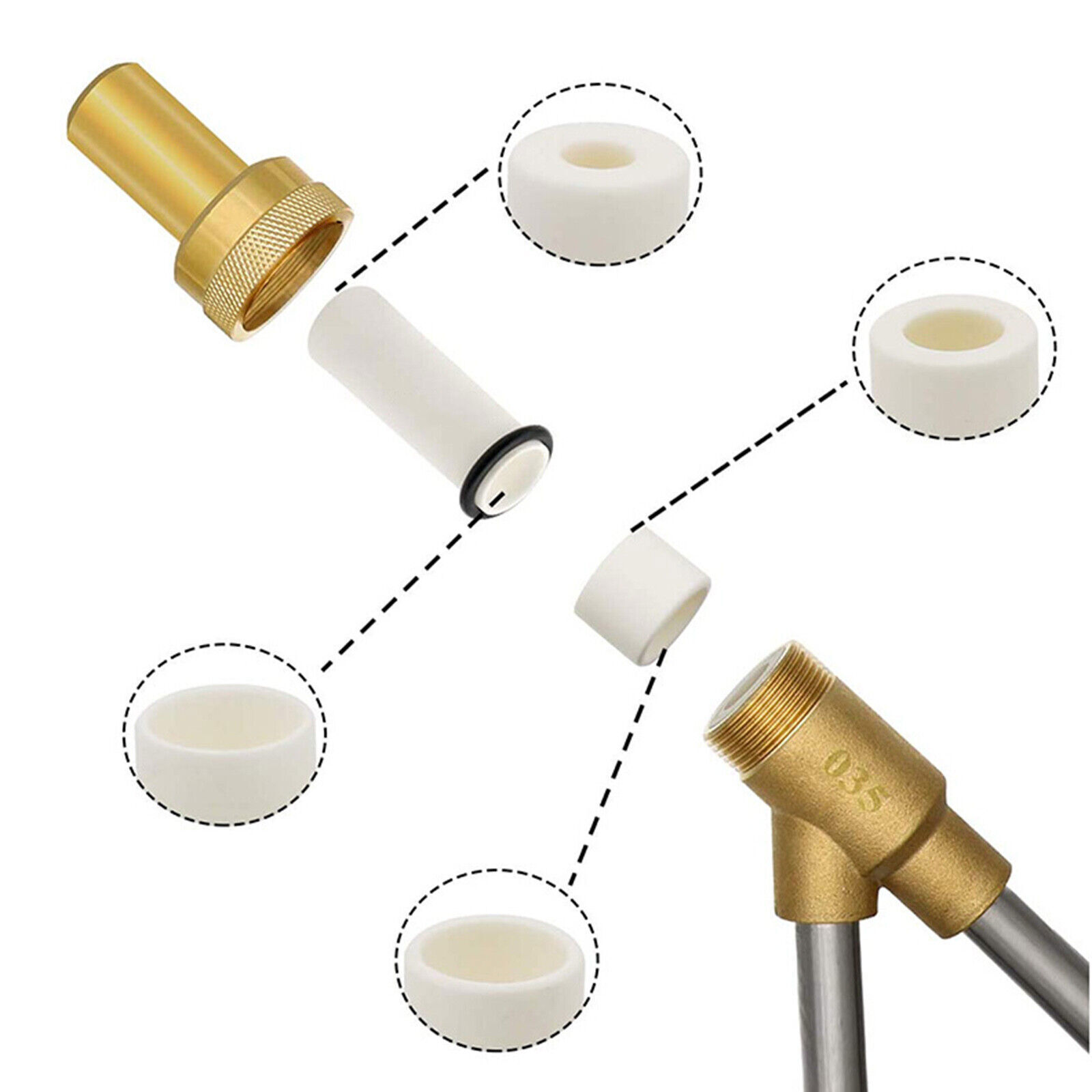 5000 PSI Sandblasting Kit for Pressure Washer Sand Blaster Attachment Power