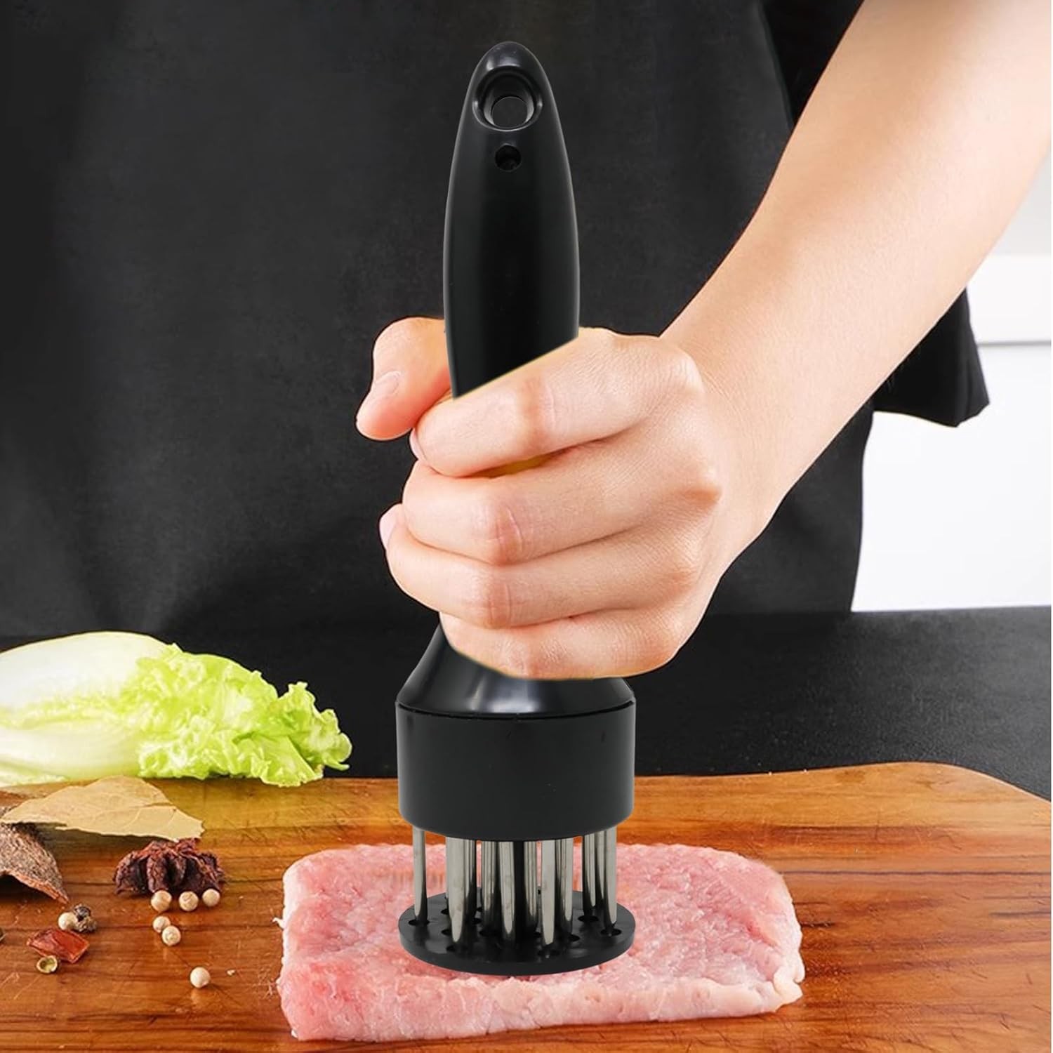 Meat Tenderizer Tool 21Needles Stainless Steel for Tenderizing Kitchen Tool USA