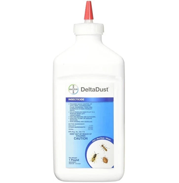 DELTA DUST 1lb, Insect Control Silverfish Bedbugs Bees Cockroaches