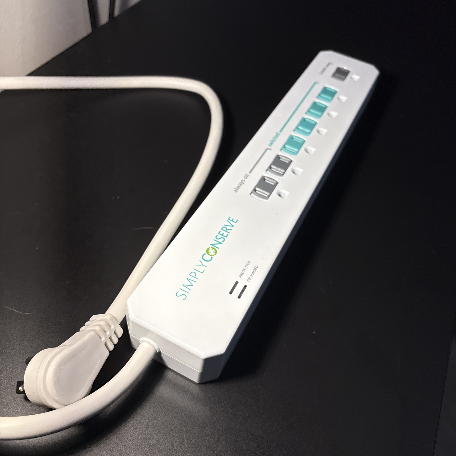 Simply Conserve Tier 1, 7-Outlet Advanced Power Strip – Energy Saver – tested