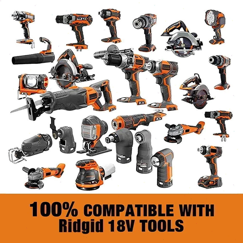 2PACK For Ridgid 18V R840085 8.0Ah Lithium-ion Battery OR Charger 18Volt R840087