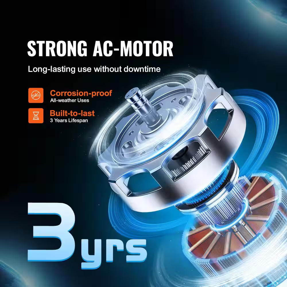 Inline Duct Fan, 8-In. 750CFM with Variable Speed Controller, Quiet Ac-Motor Ven
