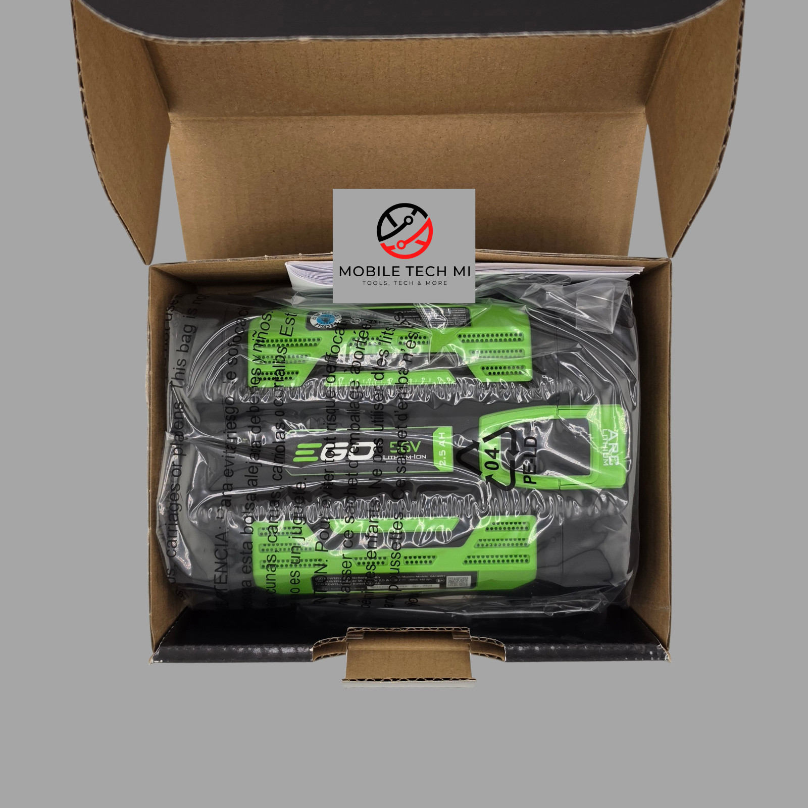 Genuine EGO BA1400T 56V 2.5 AH Battery w/ Fuel Gauge 3rd GEN – Blister OEM 2.5AH