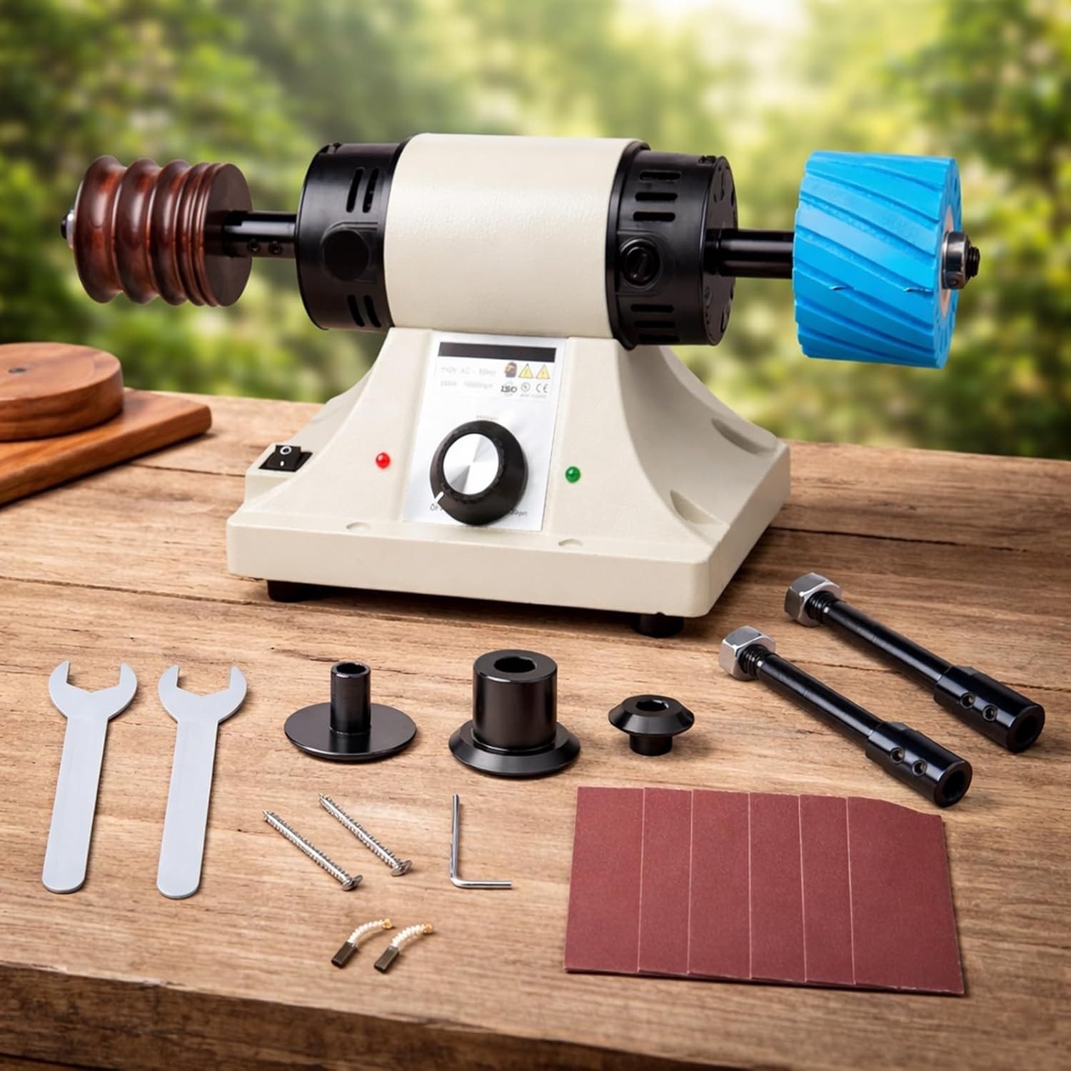 Leather Burnishing Machine Edge Grinding Polisher 8000RPM 110V Tool