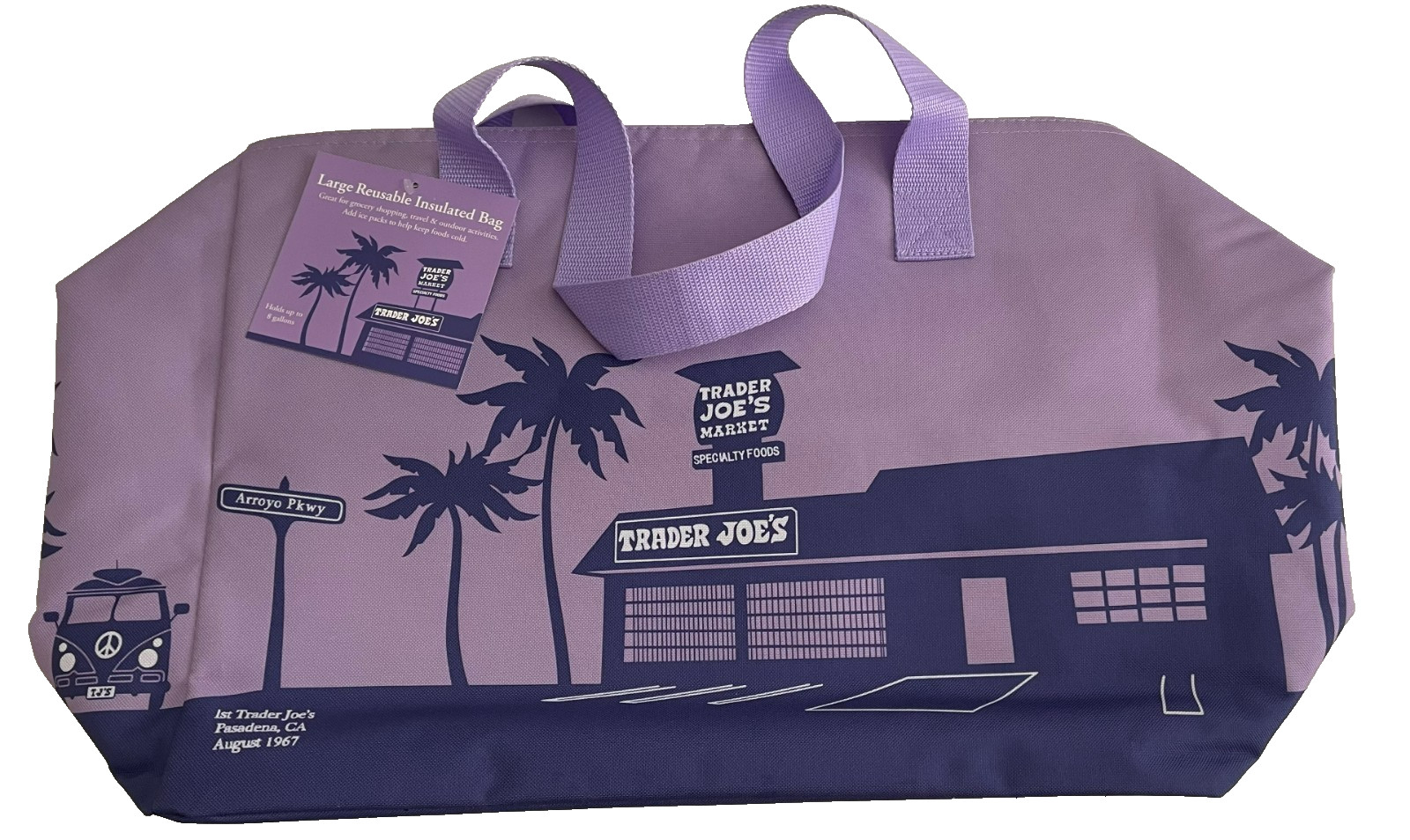 ⚡️ Trader Joe’s Green Tote Insulated Freezer Cooler Bag NEW FREE SHIP ❤️