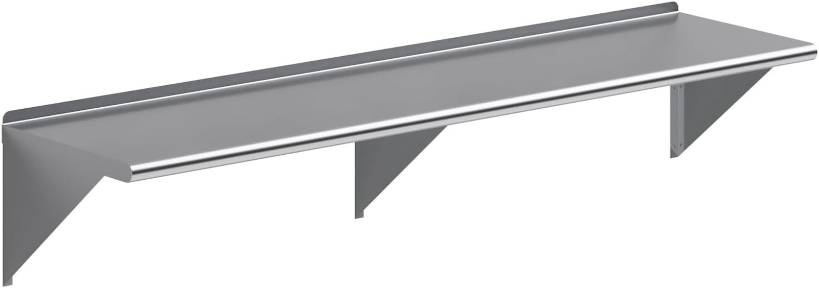 AmGood 18 in. x 72 in. Stainless Steel Wall Shelf | NSF | Metal Shelving | Garag