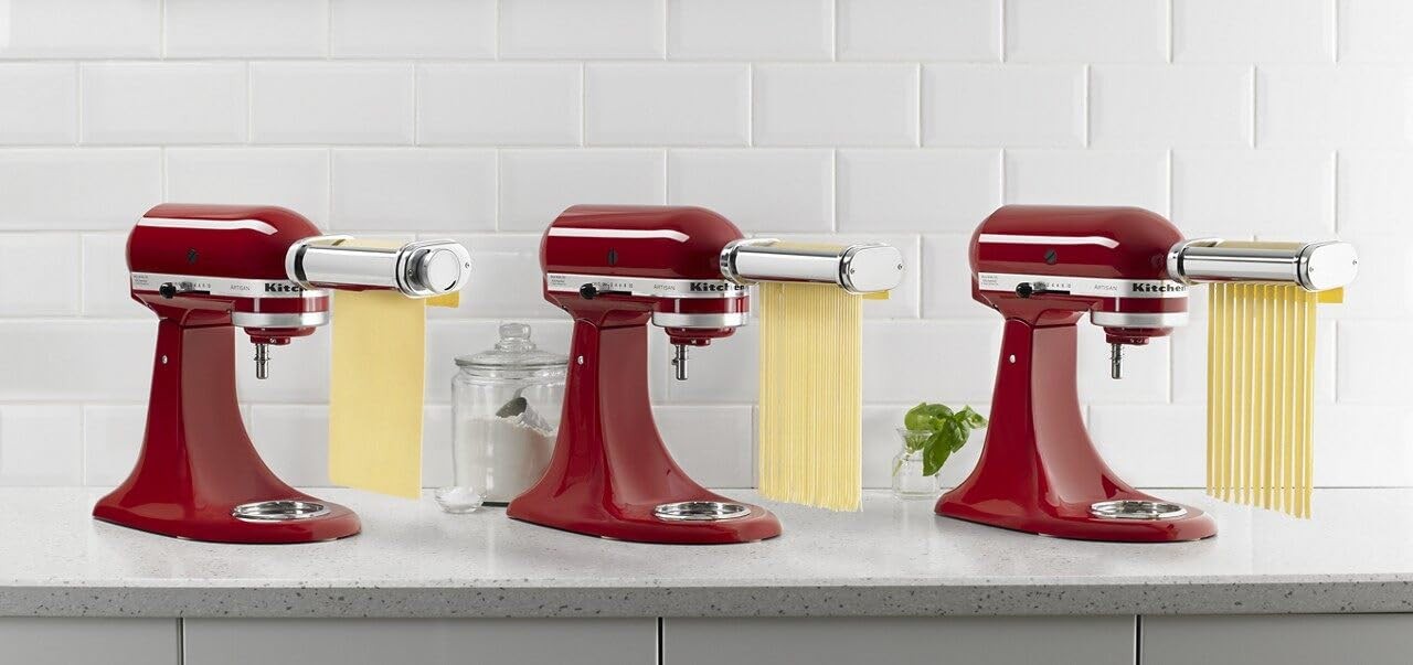 KitchenAid 3-Piece Pasta Roller and Cutter Set, Metal, KSMPRA, Attachment ONLY