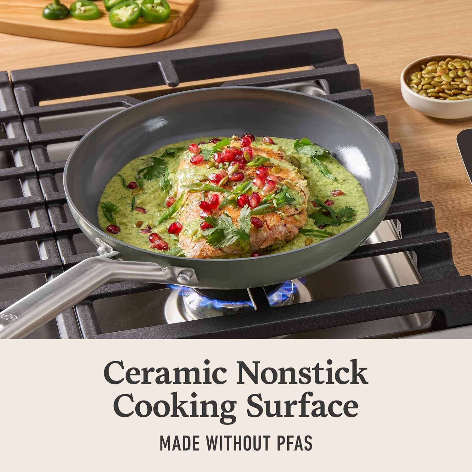 Calphalon® Ceramic Nonstick 12-pc. Cookware Set NEW FREE SHIPPING