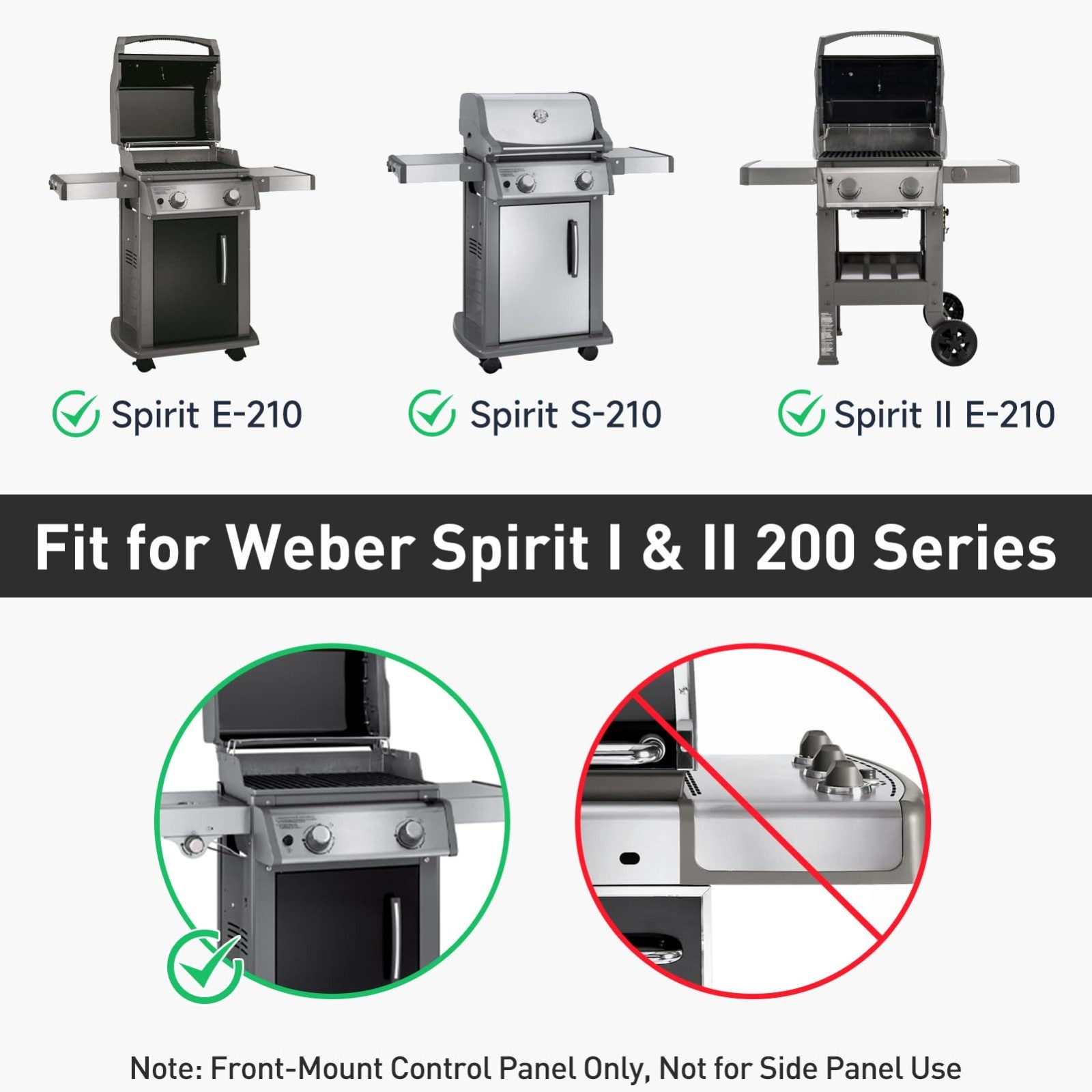 For Weber Spirit I & II 200 Grill Parts 7635 Flavorizer Bars +69785 Grill Burner