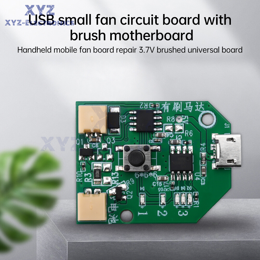 3.7V Universal USB Rechargeable Small Fan Circuit Board Mobile Fan Control Board