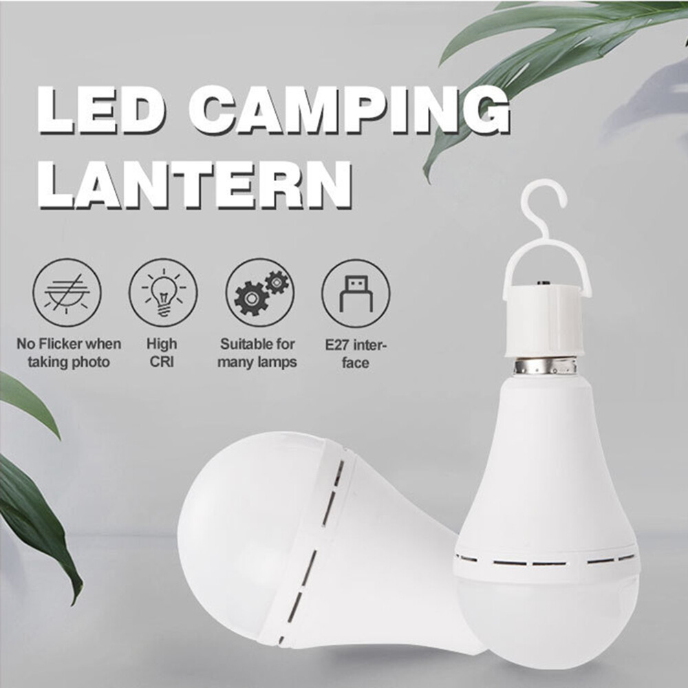 4Pcs LED Rechargeable Emergency Light Bulb 60W Equivalent 1200mAh Battery Backup