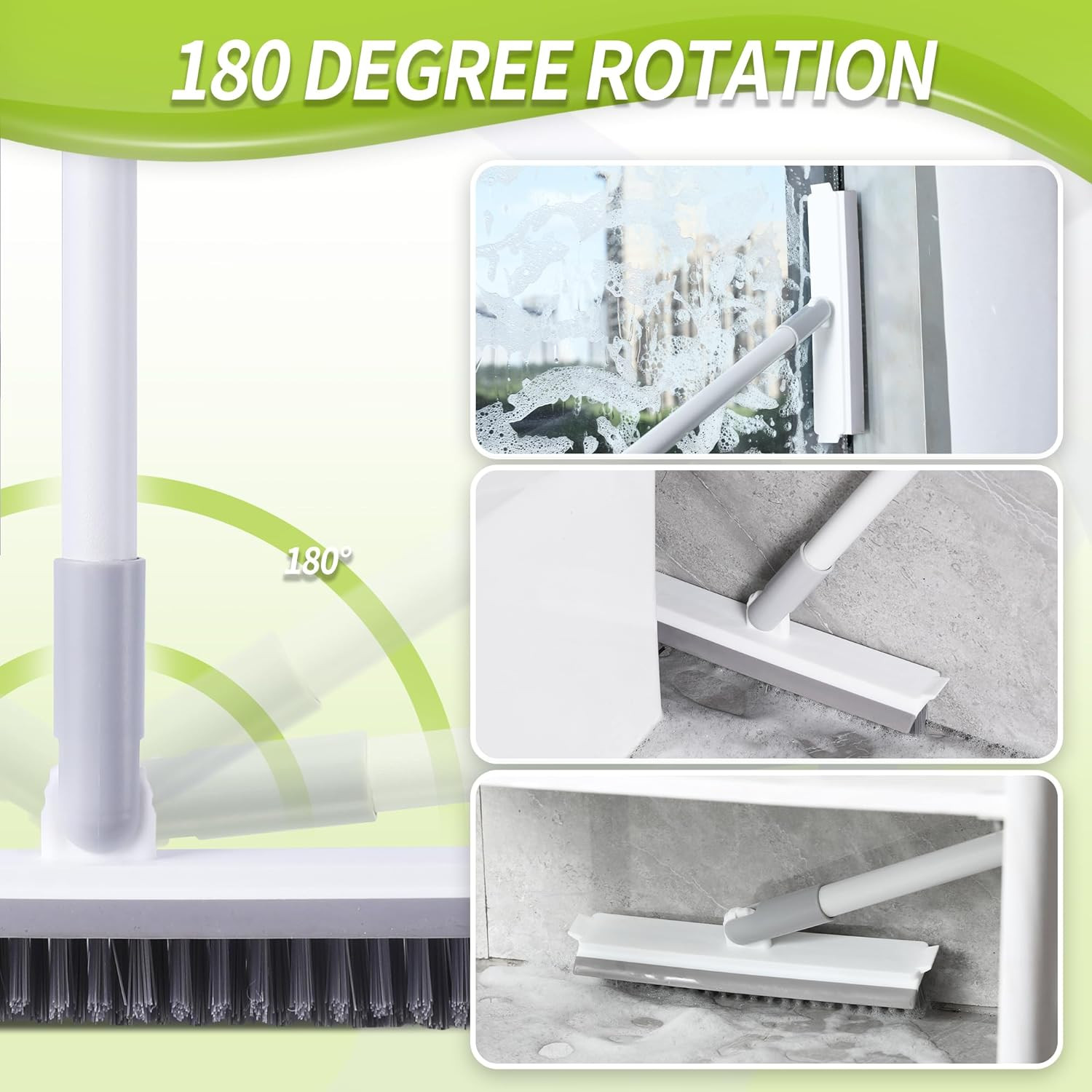 Grout Brush with Long Handle, Grout Cleaner for Tile Floors, Shower Tile Floor S