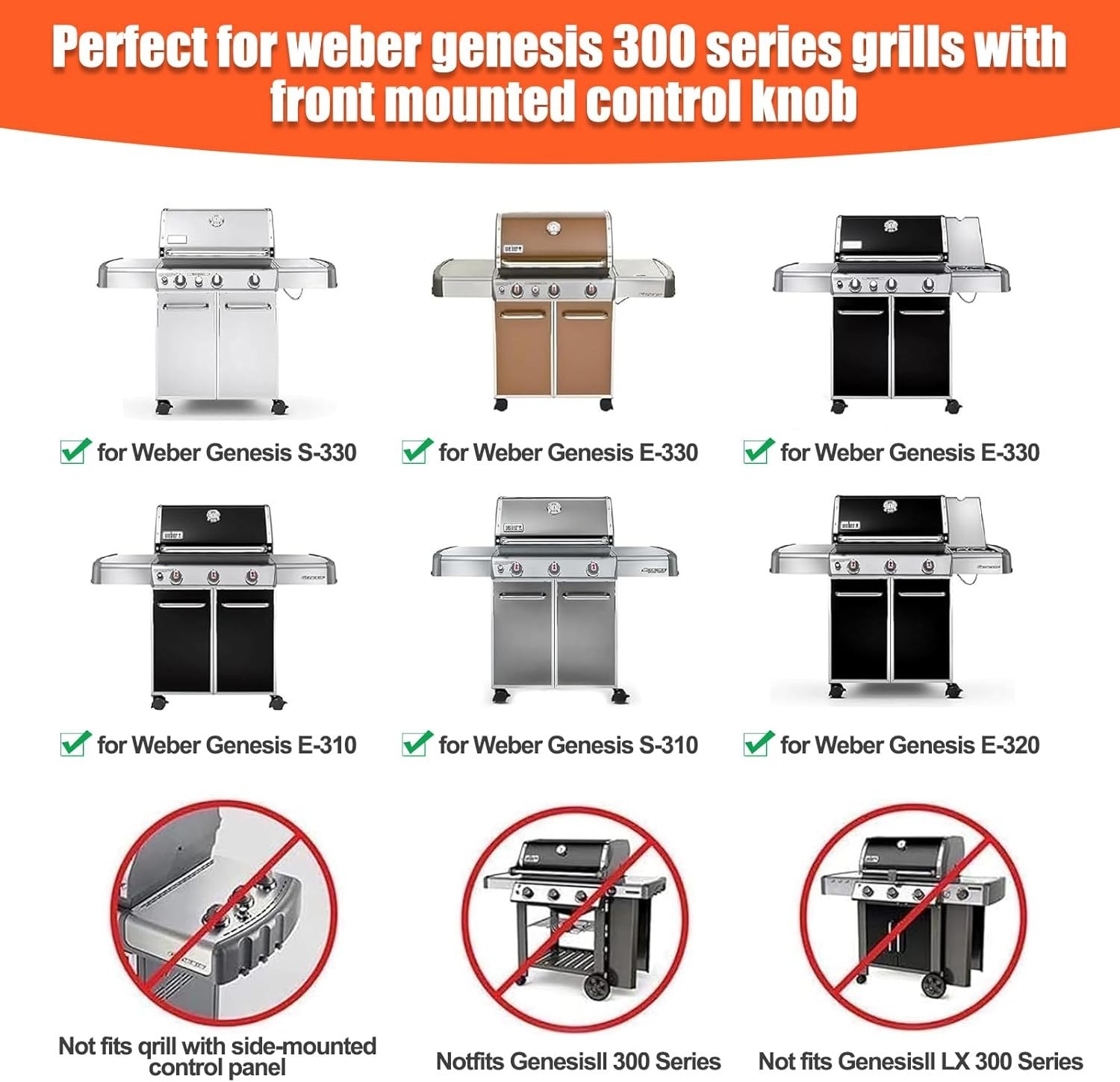 Stainless 304 Steel Kit Cooking Grates Heat Deflectors Flavorizer Bars Weber