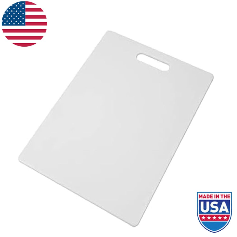 Cutting Board Large Easy Grip Handle Dishwasher Safe Plastic 11-inch by 14-inch