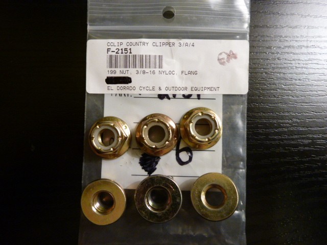 COUNTRY CLIPPER MOWER 199 NUT 3/8-16 NYLOC, FLANGE (6PK) F-2151