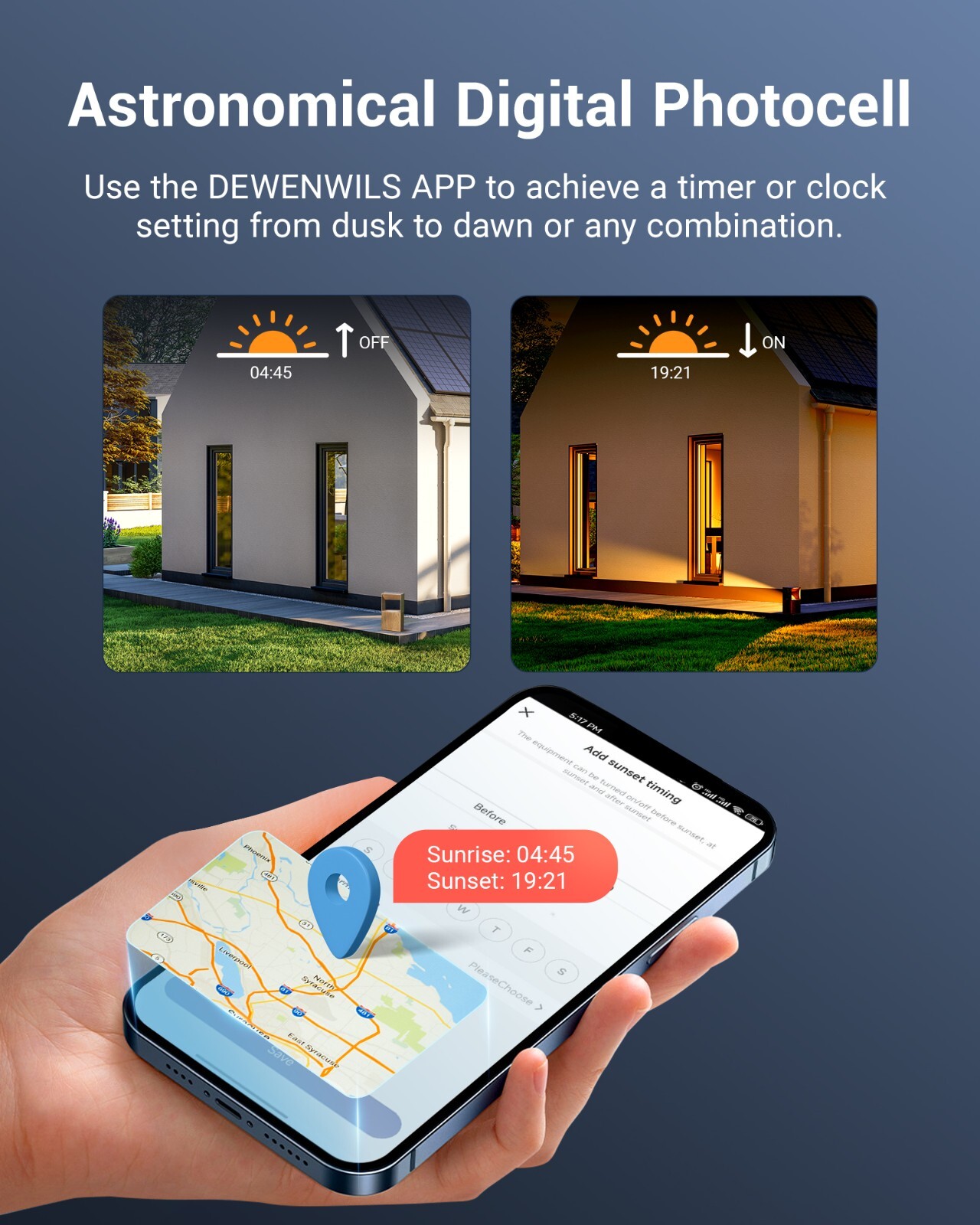 DEWENWILS 120W Smart Low Voltage Landscape Transformer, 2.4Ghz WiFi