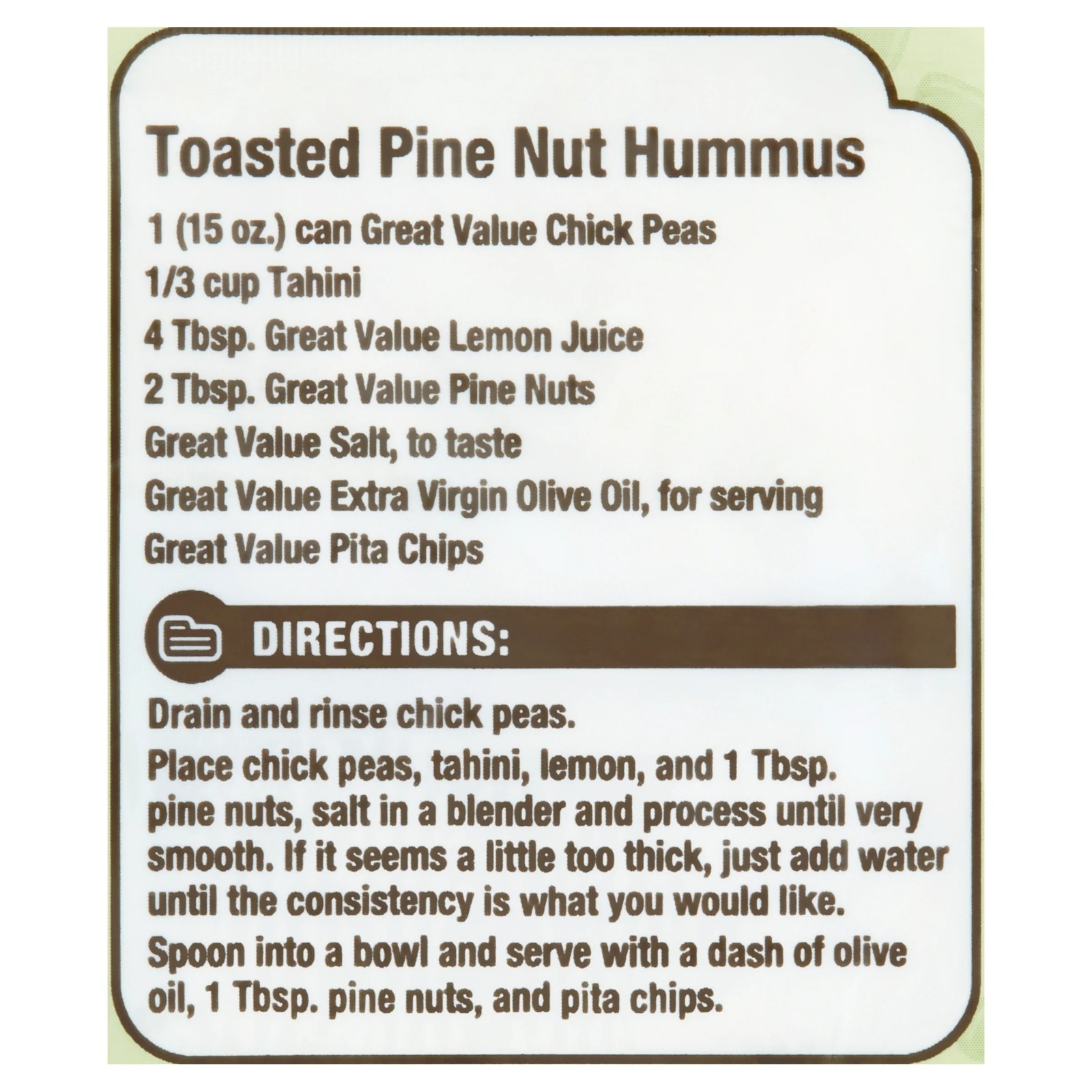 Great Value Pine Nuts, 4 oz