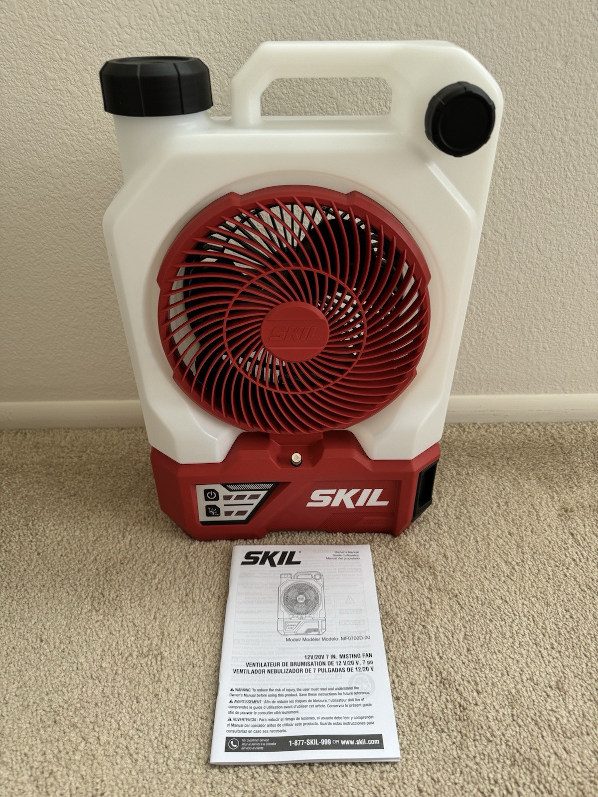 Skil 12v / 20v 7-inch Misting Fan (tool only, no battery or charger)