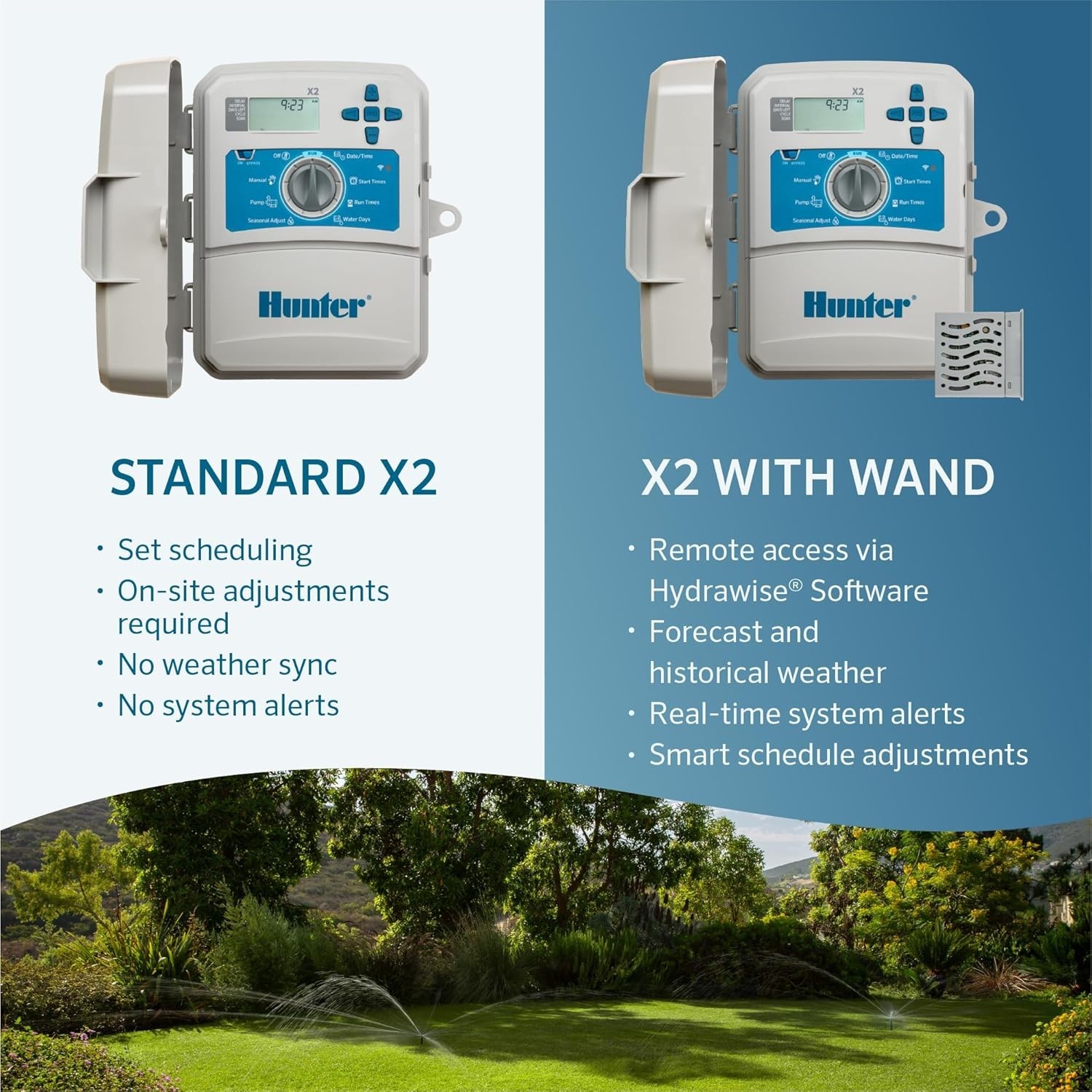 Hunter Wand Smart WiFi Module Gray Remote Scheduling for X2 Sprinkler Controller