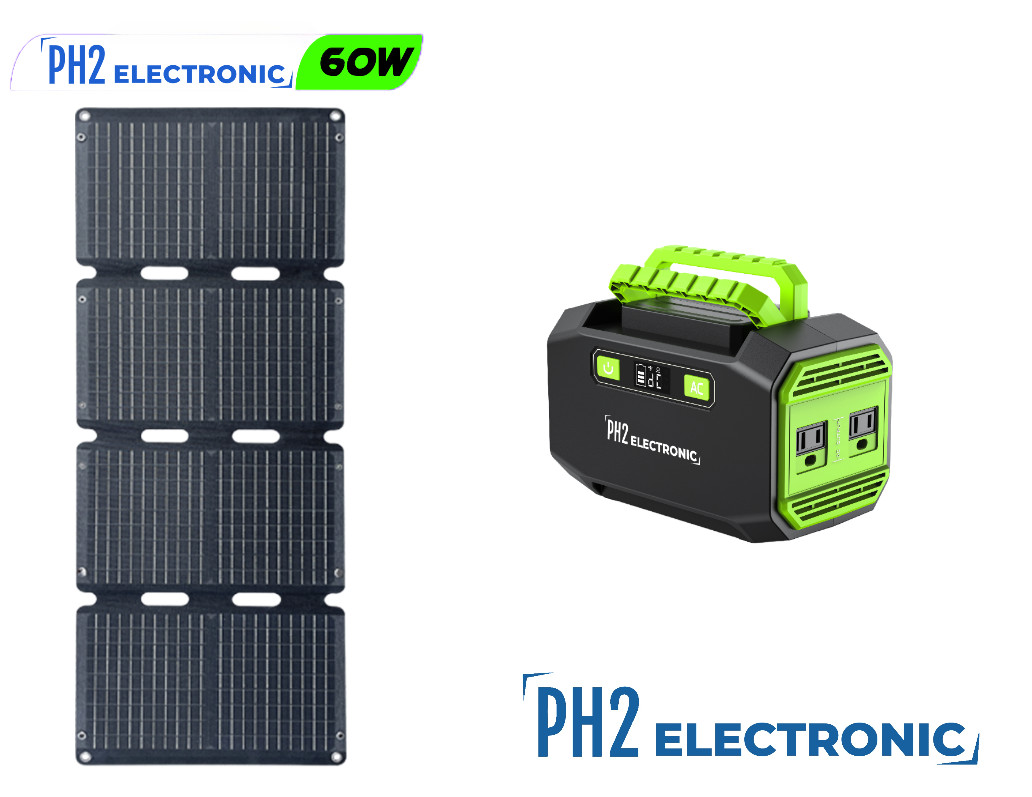 200W Portable Power Station 39000mAh / 3.7V / 145Wh (Solar Panel Optional)