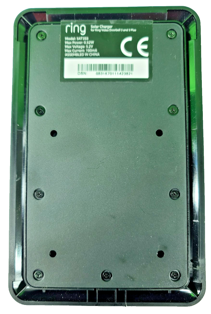 Ring Solar Charger for Video Doorbell 3/3 Plus/4 – (Door bell is not included)