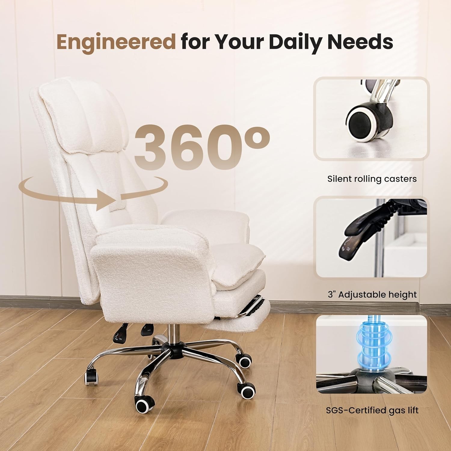 Ergonomic Office Chair Desk Chair Computer Gaming Chair High Back Adjustable NEW
