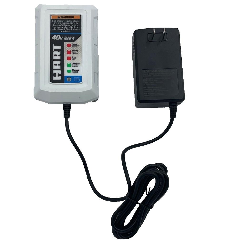 Hart 40 Volt (40V) Rapid Fast Lithium Ion Battery Charger Kit Wall Non Retail