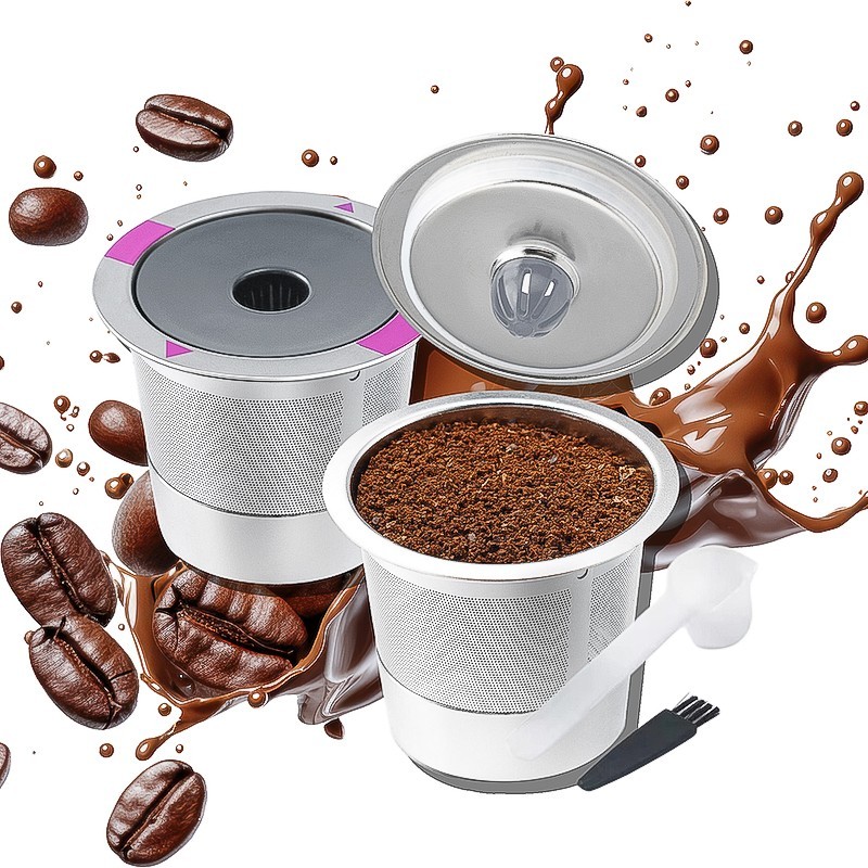 Reusable K Cup Pods 2 Pack – Stainless Steel Coffee Filter for Keurig 1.0 2.0