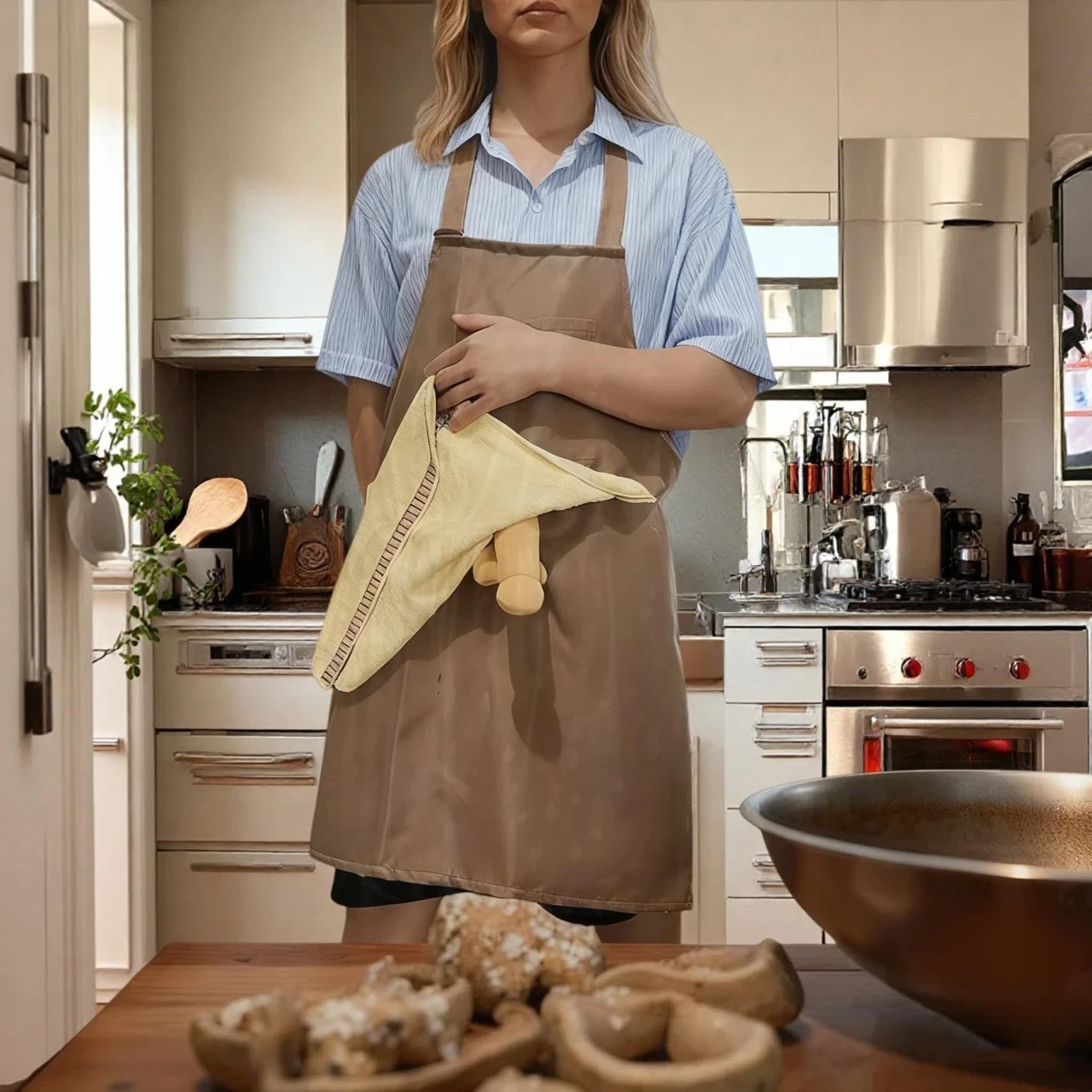New Chef’s Prank Apron,Creative Prank Aprons for Men,Funny The Ultimate Gag Gift