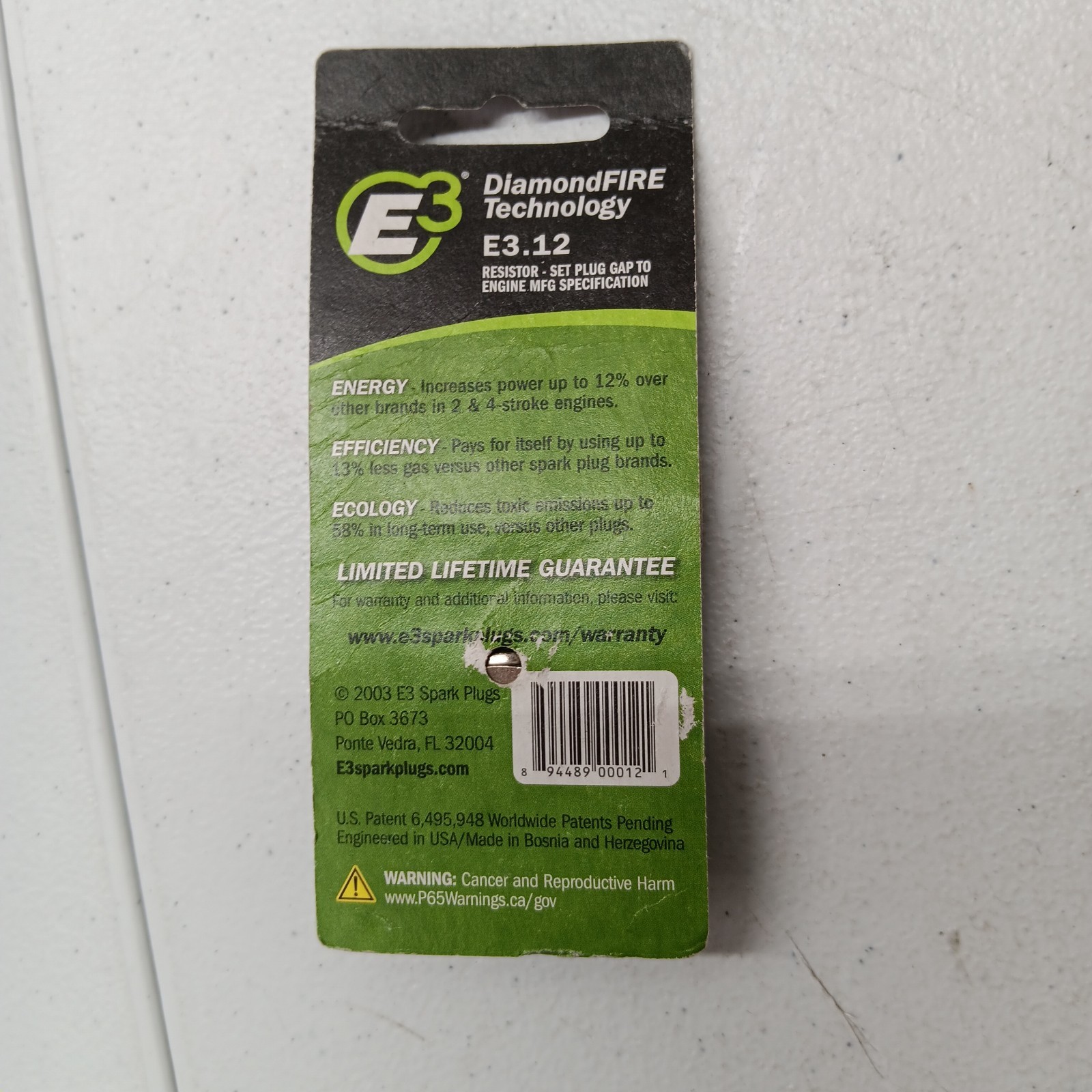 E3 Spark Plug E3.12 Fits Many Small 2 cycles FREE SHIPPING
