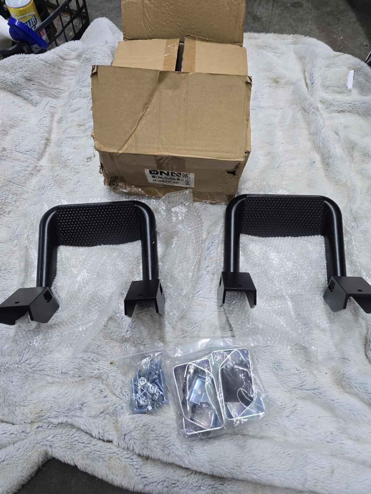 DNA MOTORING 2-Piece Aluminum Universal Side Step For Chevy GMC Dodge Pickup