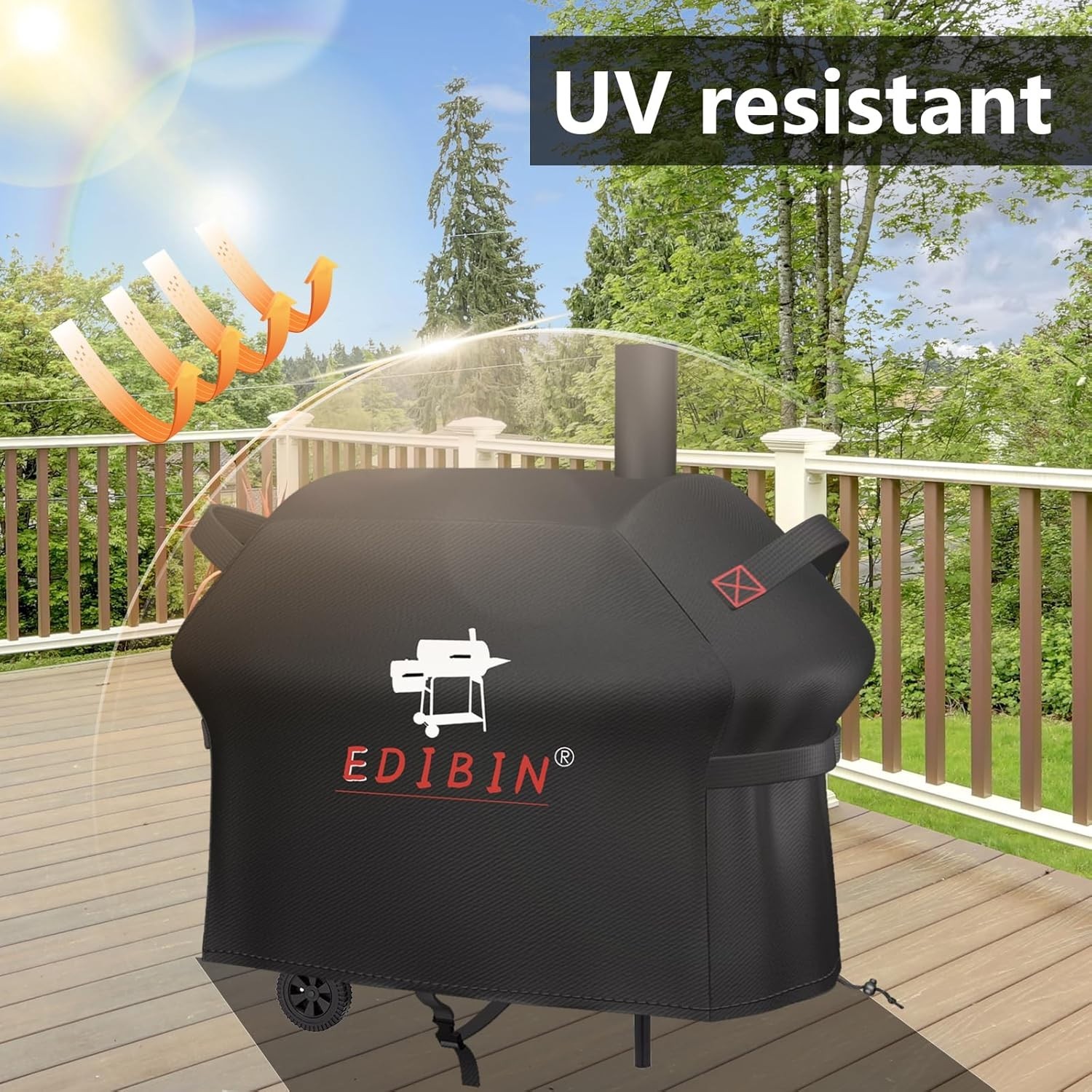 Grill Cover Polyester Waterproof Fit for Royal Gourmet CC1830W 30 Inch