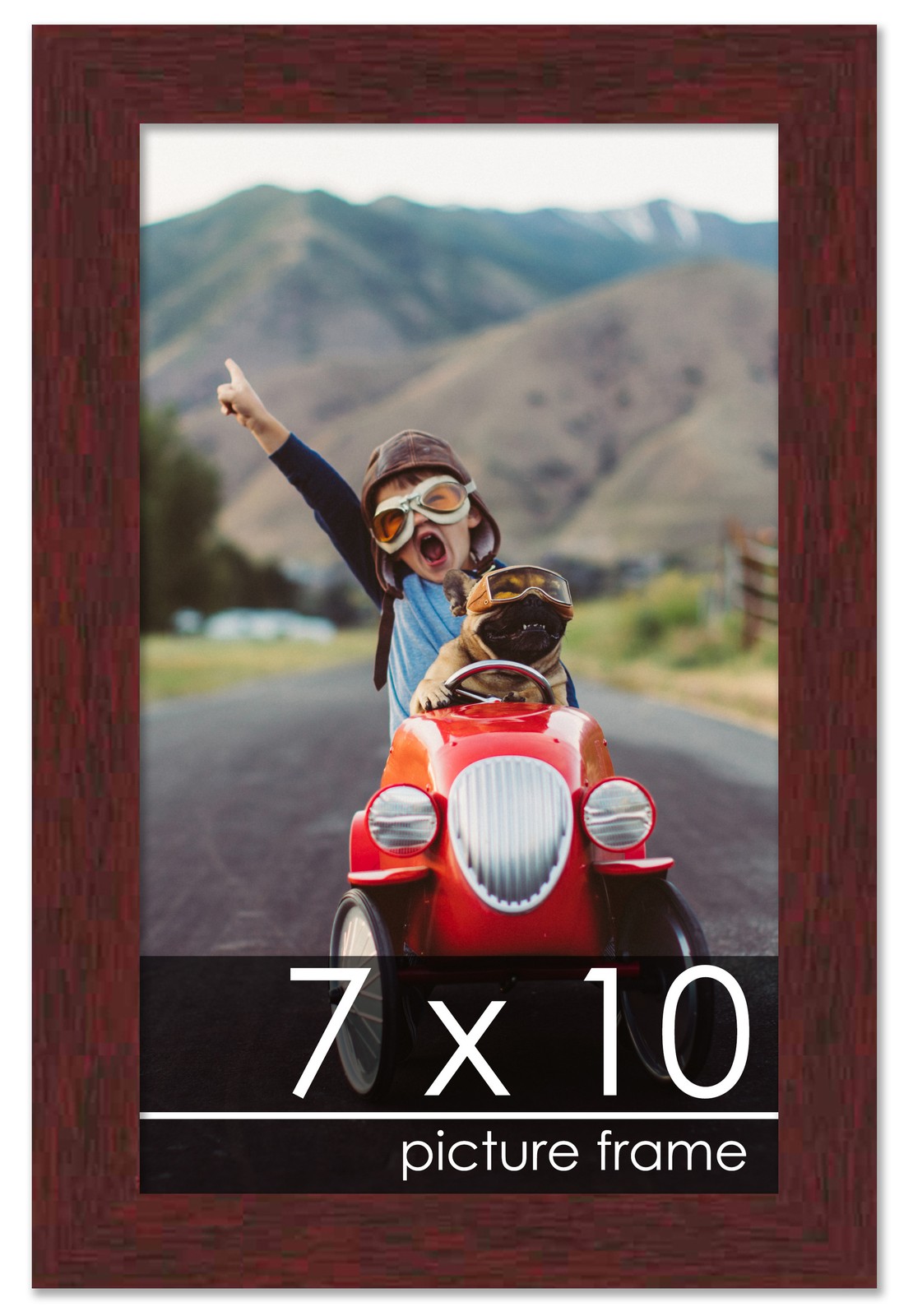 Panoramic Classic Modern Brown Frame – UV Acrylic, Backing, Hanging Hardware