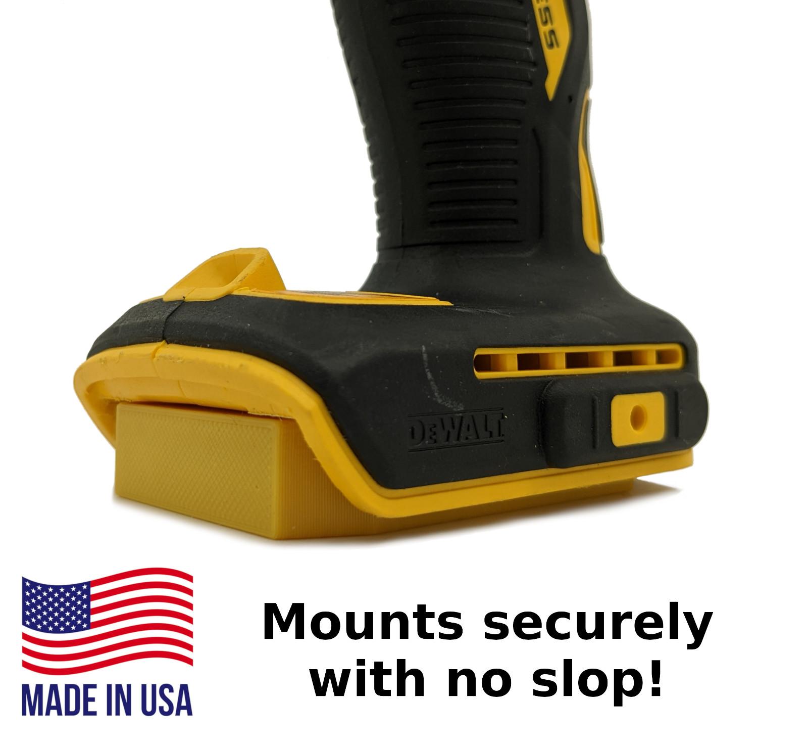 BEST FIT Yellow 10 Pack DeWALT 20V Tool Mounts / Hangers / Holders – MADE IN USA