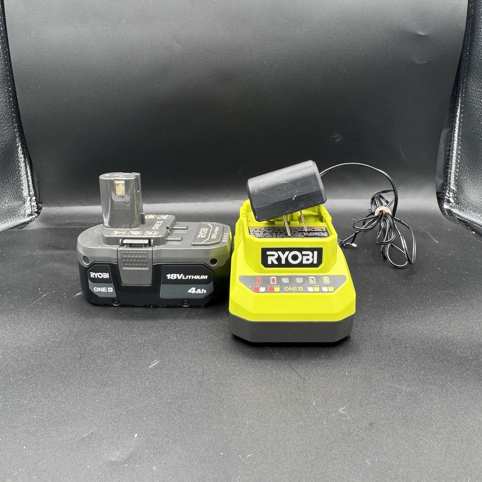 RYOBI ONE+ 18V 4.0 Ah Lithium-Ion Battery PBP005 and 18V Charger PCG002