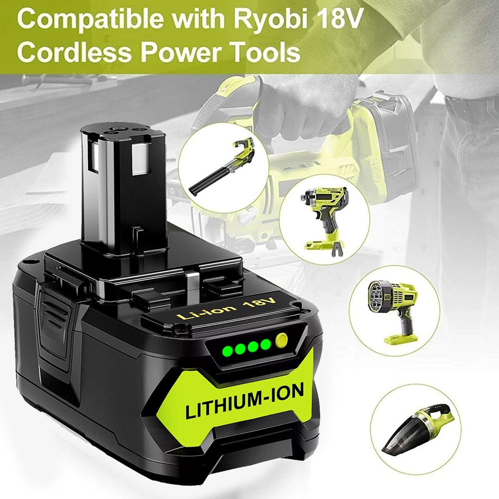 2PACK For RYOBI 18V 8Ah P108 High Capacity Battery 18 Volt Lithium-Ion One Plus