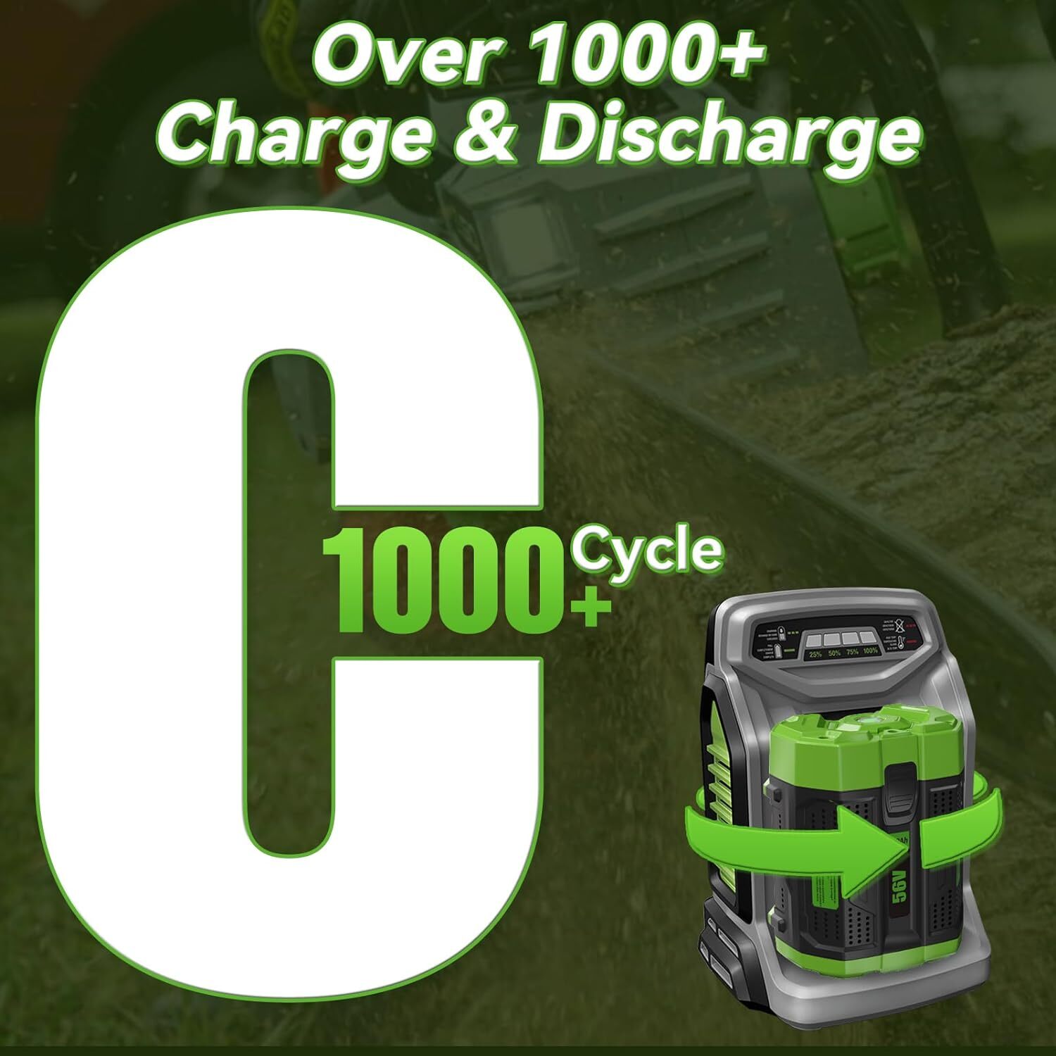 For EGO POWER+ 56V 12Ah ARC Lithium upgrade Battery BA6720T w/ Fuel Gauge