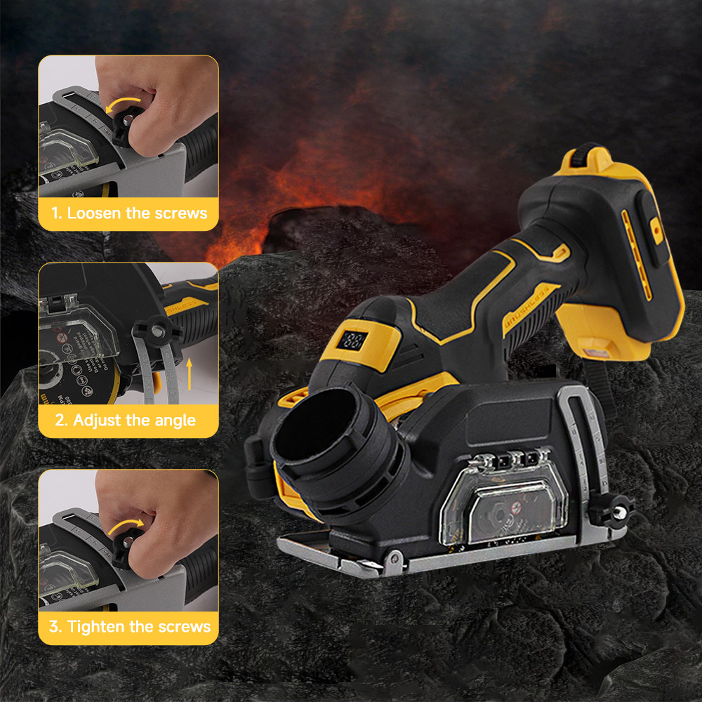 Compact 3″ Electric Circular Saw – Brushless Motor, Fits DEWALT 20V/18V