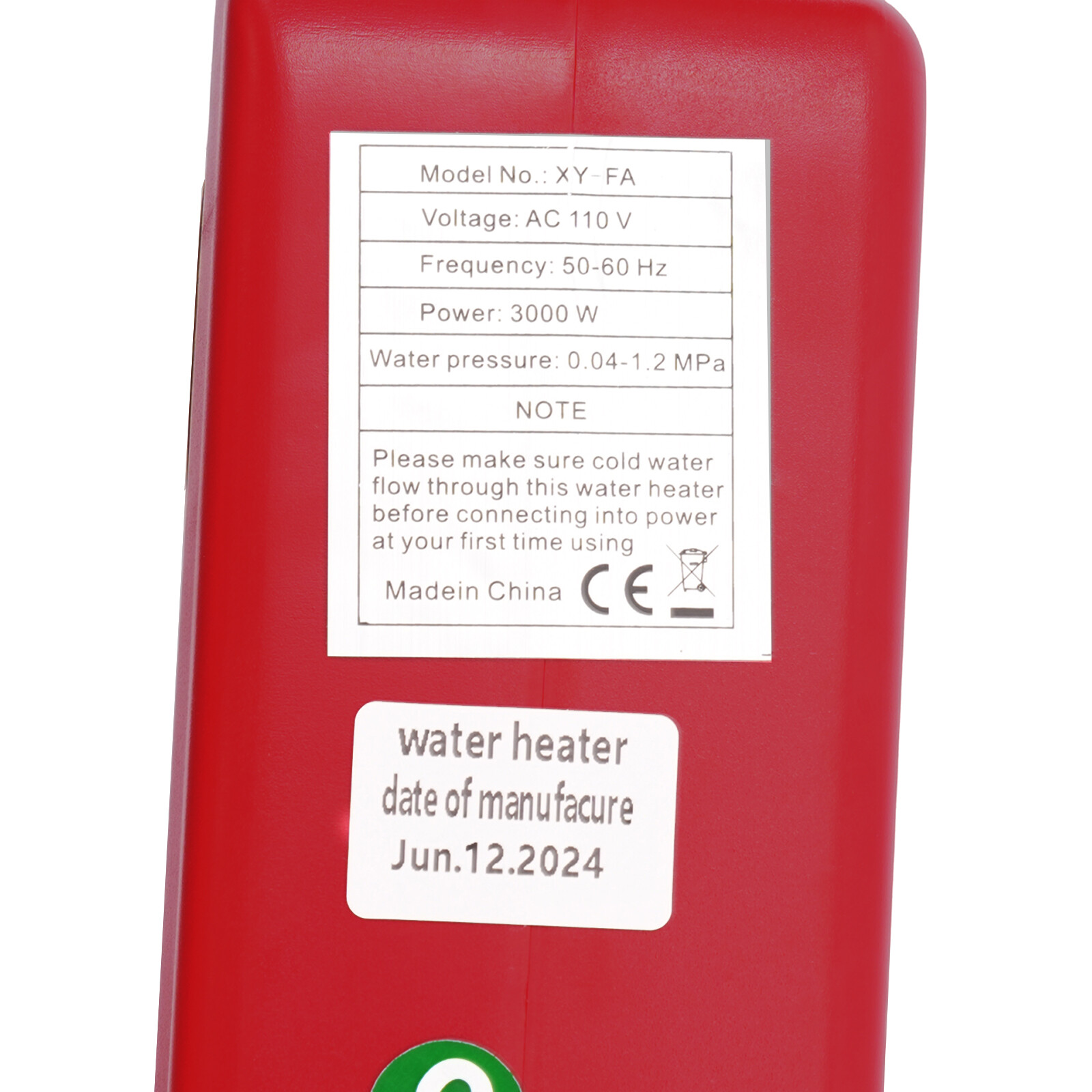 3000w Electric Water Heater Portable Instant Water Heater Under the Sink Basin