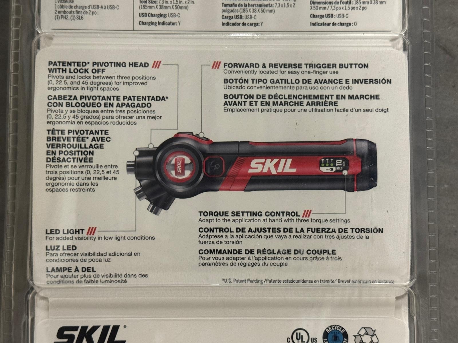SKIL Twist 2.0 Rechargeable 4V Screwdriver with USB Charging Cable – SHIPS FREE