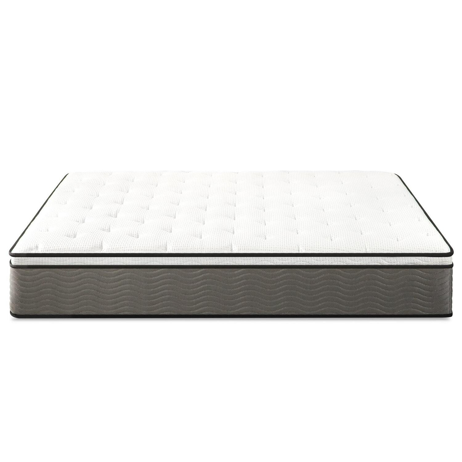 Zinus Pressure Relief Extra Firm Hybrid Mattress Comfort Foam and Pocket Spring