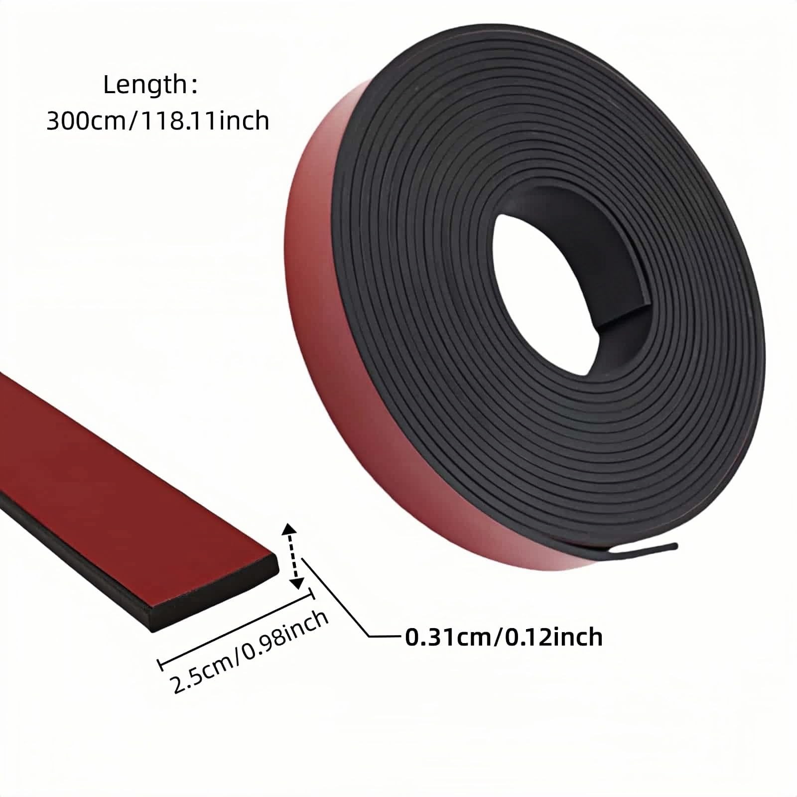 1″ x 1/8″ Thick Self-Adhesive Rubber Strip – Heavy Duty Weather Stripping