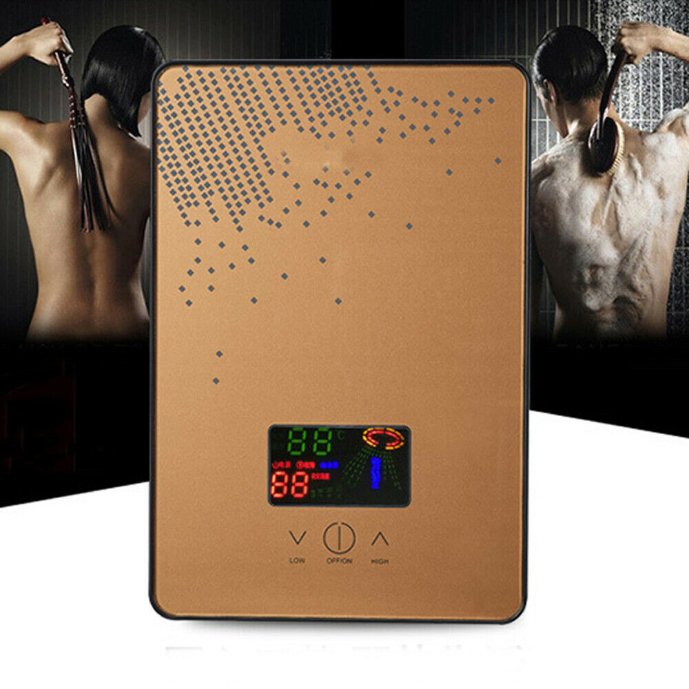 110V Instant Electric Tankless Hot Water Heater On Demand Whole House 4500W New