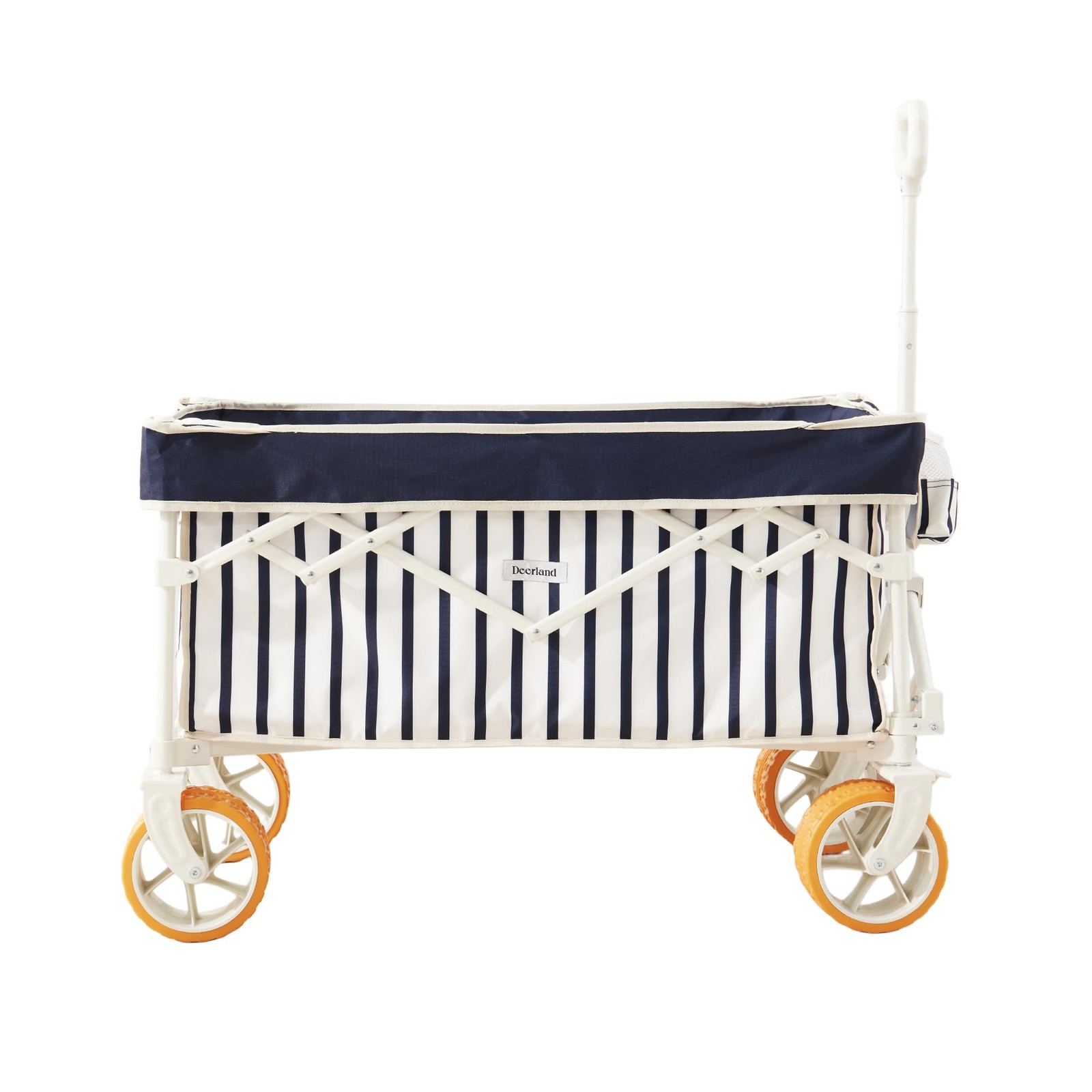 Wagon Cart Big 6.7in Fat Tires Foldable Sand Wagon Heritage Navy Stripe
