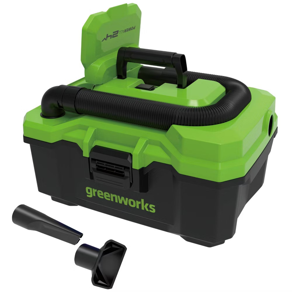 Greenworks POWERALL 24V Cordless Brushless 3Gal Wet/Dry Vac with 4Ah Battery and