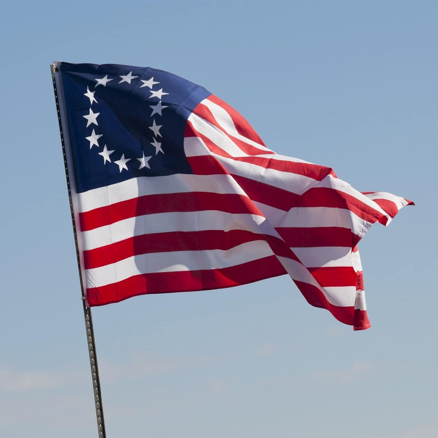 3×5 Embroidered Betsy Ross USA 200D Sewn Nylon Flag 5×3 Flag Banner (B4L)