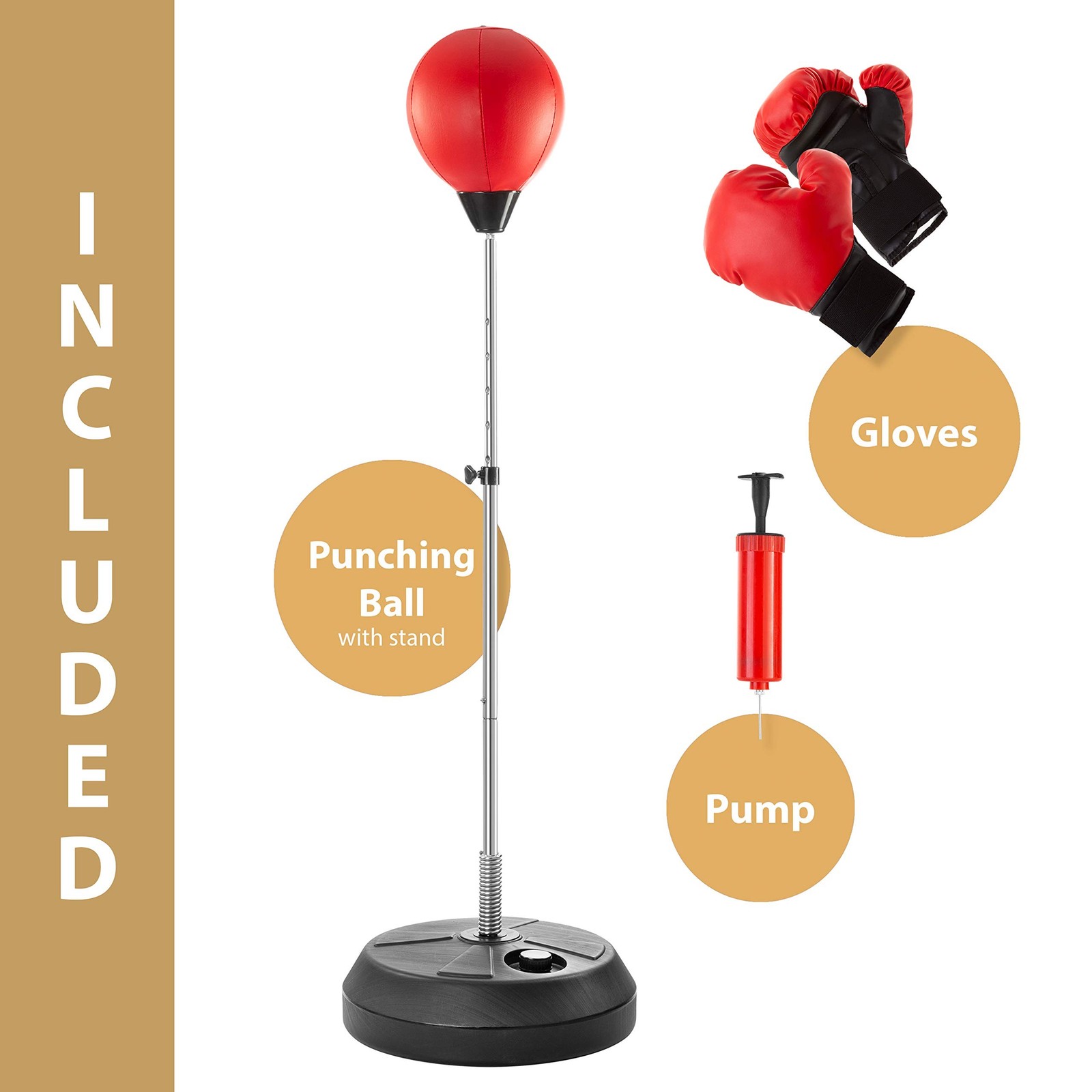 TechTools Punching Bag with Stand, Boxing Bag for Teens & Adults – Height Adj…