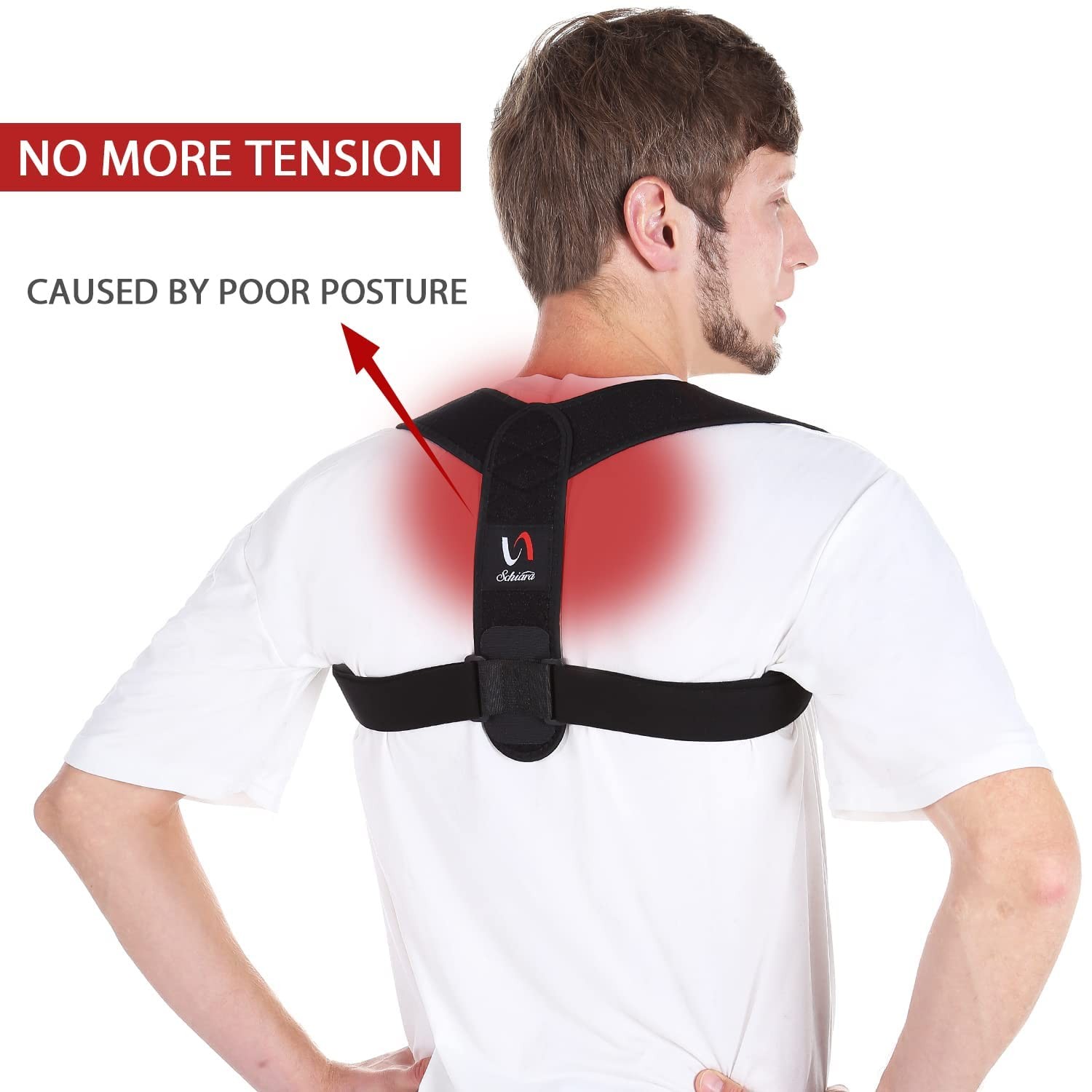 Posture Corrector for Men and Women, Comfortable Upper and Back Brace,…