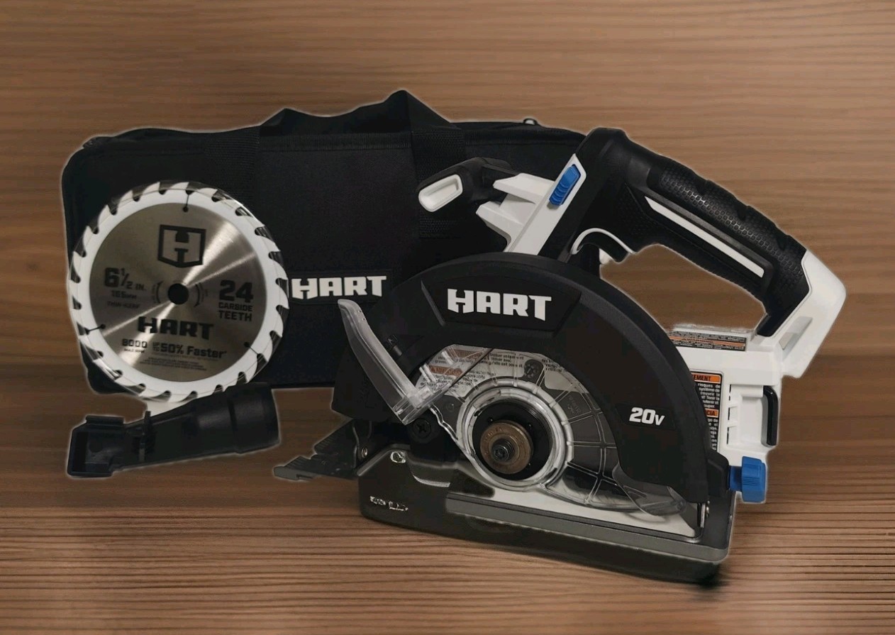 HART 20-VOLT 20V CORDLESS 6.5″ CIRCULAR SAW HPCS01 ( TOOL ONLY ) – w BAG New !!!
