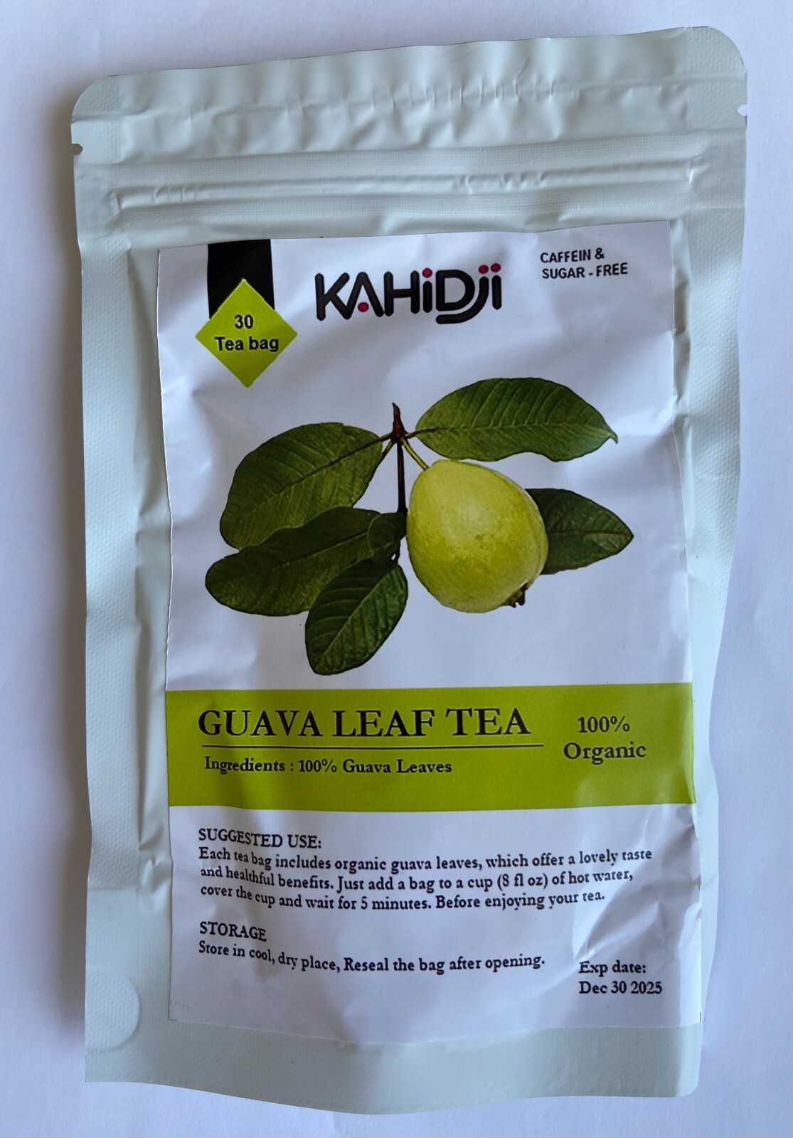 Organic Guava Leaf Tea ( Gmo ,Gluten ,Caffein & Sugar Free) 30 bags